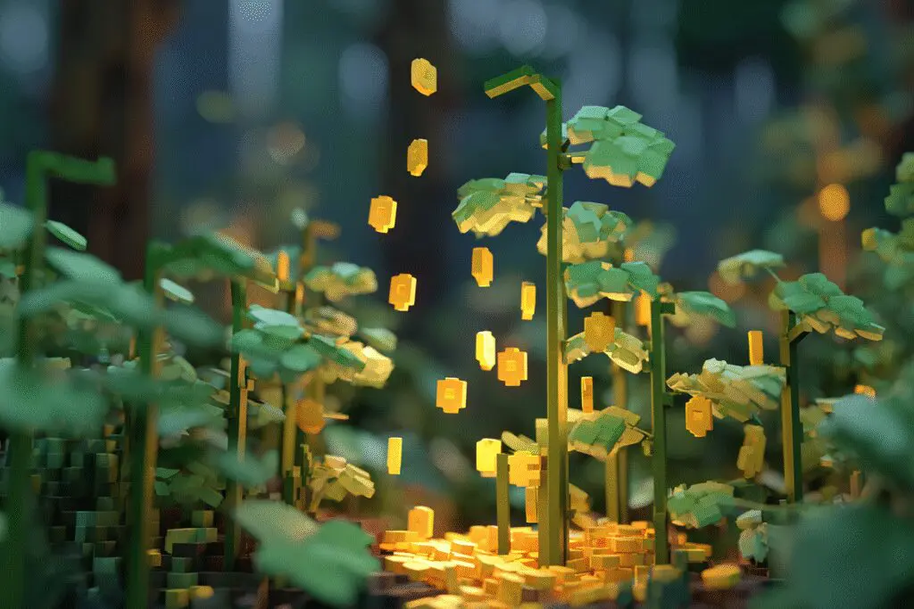 A golden plant raining coins a metaphor for what is the best plant in Grow a Garden Roblox