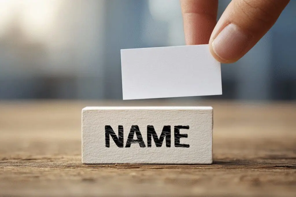 A hand replacing an old nameplate with a new one answering the FAQ on how to change Roblox username A hand replacing an old nameplate with a new one answering the FAQ on how to change Roblox username