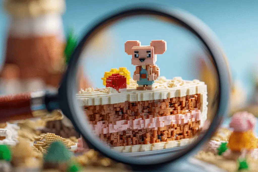 A magnifying glass revealing a cake is a trap a visual for the FAQ on what is the Nicsterv Roblox password A magnifying glass revealing a cake is a trap a visual for the FAQ on what is the Nicsterv Roblox password