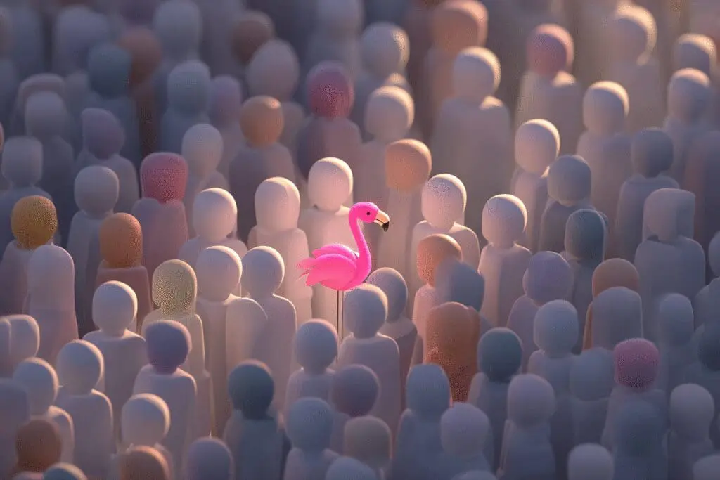 A spotlighted avatar holding a flamingo a visual for finding the Flamingos Roblox Username