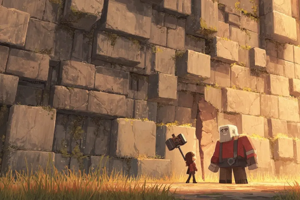 A support character giving an avatar a hammer a visual for the FAQ on how to get your Roblox account back without email or phone number A support character giving an avatar a hammer a visual for the FAQ on how to get your Roblox account back without email or phone number