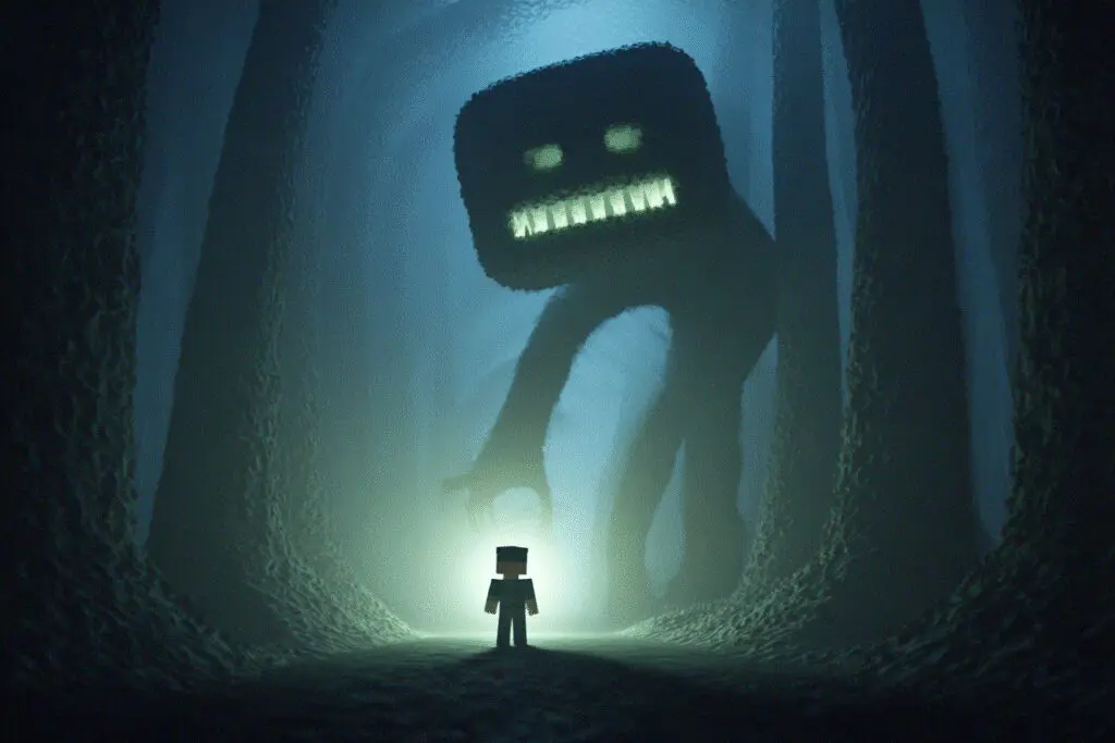 An avatars shadow twisted into a monster answering the FAQ on what is the scariest game on Roblox An avatars shadow twisted into a monster answering the FAQ on what is the scariest game on Roblox