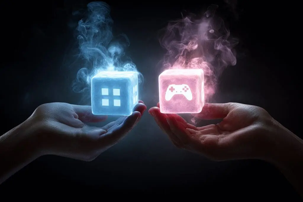 Combining two blocks to create a new one illustrating how to make Roblox in Infinite Craft