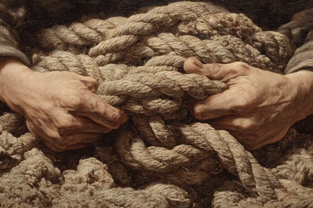 Hands untangling a complex knot a metaphor for the FAQ on how to remove a Roblox PIN if you forgot Hands untangling a complex knot a metaphor for the FAQ on how to remove a Roblox PIN if you forgot