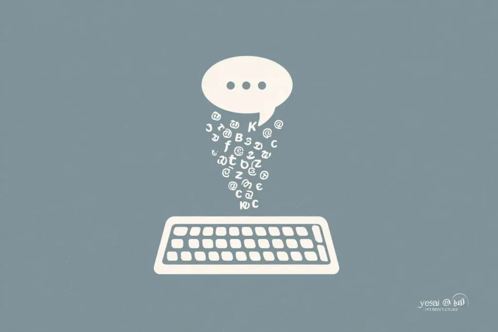 Letters flowing from a keyboard into a speech bubble explaining the FAQ on how to chat in Roblox Letters flowing from a keyboard into a speech bubble explaining the FAQ on how to chat in Roblox